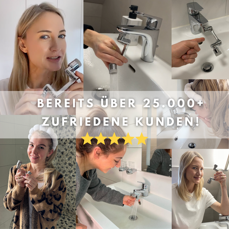 WaterJake® | 1080° Wasserhahn-Aufsatz (+GRATIS Trockentuch)