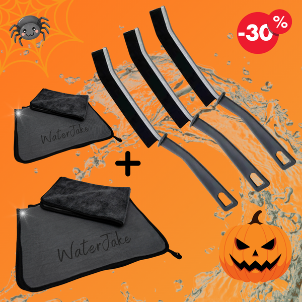 WaterJake® | Kombi-Duo Trockentuch+Fugenbürste